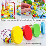Giocattoli educativi per bambini in legno intorno a perline Giocattolo per bambini Giocattoli di intelligenza infantile, MNCZJ-2365