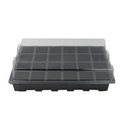 Vassoio per piantina Piatto per germogli 24 fori Vasi per vivai Coperchi per vassoi Scatola per giardinaggio Bonsai Mini Serra Piatto per vivai Tre set, 2 PCS
