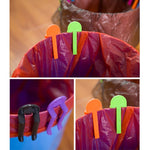 10 pezzi sacchetto della spazzatura universale clip fissa cestino per rifiuti bidone della spazzatura bidone della spazzatura morsetto clip per spazzatura clip antiscivolo per sacchetto della spazzatura, consegna colore casuale, Garbage Can Clamp