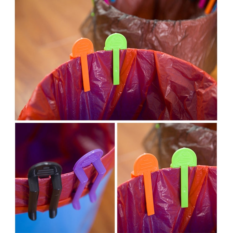 10 pezzi sacchetto della spazzatura universale clip fissa cestino per rifiuti bidone della spazzatura bidone della spazzatura morsetto clip per spazzatura clip antiscivolo per sacchetto della spazzatura, consegna colore casuale, Garbage Can Clamp