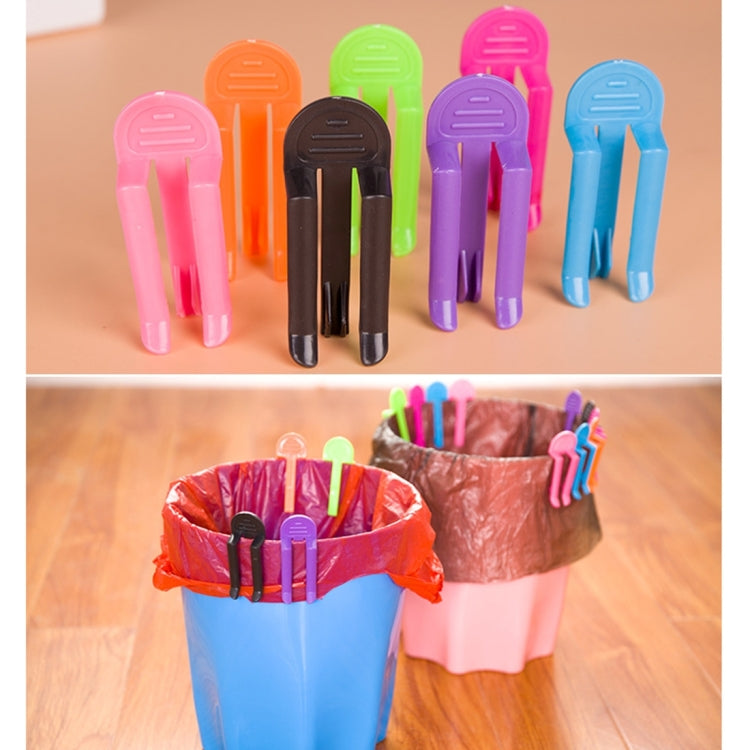 10 pezzi sacchetto della spazzatura universale clip fissa cestino per rifiuti bidone della spazzatura bidone della spazzatura morsetto clip per spazzatura clip antiscivolo per sacchetto della spazzatura, consegna colore casuale, Garbage Can Clamp