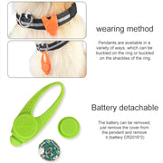 Ciondolo in silicone con collare di sicurezza per animali domestici con luce notturna a LED