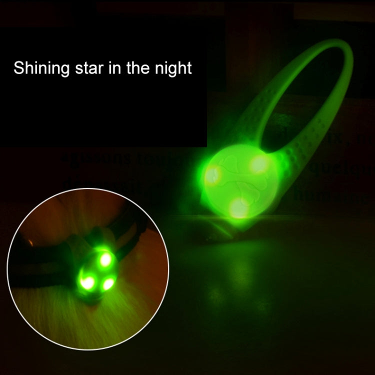 Ciondolo LED in silicone per collare animali domestici