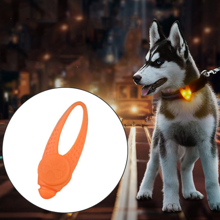 Ciondolo in silicone con collare di sicurezza per animali domestici con luce notturna a LED