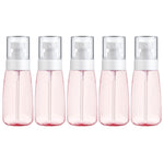 Flacone spray per profumo portatile ricaricabile in plastica da 10 pezzi, flacone spray vuoto trasparente, 60 ml, 60ml
