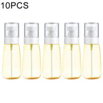 Flacone spray per profumo portatile ricaricabile in plastica da 10 pezzi, flacone spray vuoto trasparente, 60 ml, 60ml