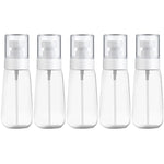 Flacone spray per profumo portatile ricaricabile in plastica da 10 pezzi, flacone spray trasparente vuoto, 80 ml, 80ml