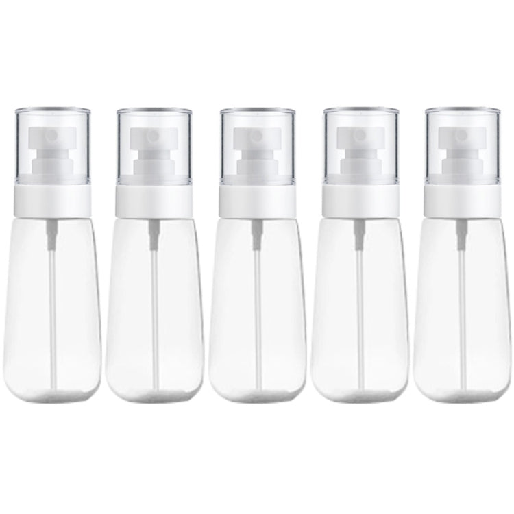 Flacone spray per profumo portatile ricaricabile in plastica da 10 pezzi, flacone spray trasparente vuoto, 80 ml, 80ml