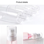 Flacone spray per profumo a nebulizzazione fine portatile in plastica ricaricabile da 10 pezzi Flacone spruzzatore spray vuoto trasparente, 100 ml, 100ml