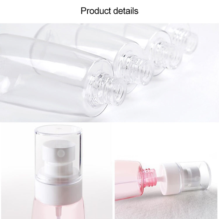 Flacone spray per profumo a nebulizzazione fine portatile in plastica ricaricabile da 10 pezzi Flacone spruzzatore spray vuoto trasparente, 100 ml, 100ml