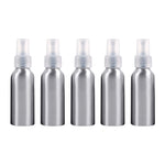Bottiglia in alluminio con atomizzatori a nebbia fine in vetro ricaricabile, 100 ml, 100ml