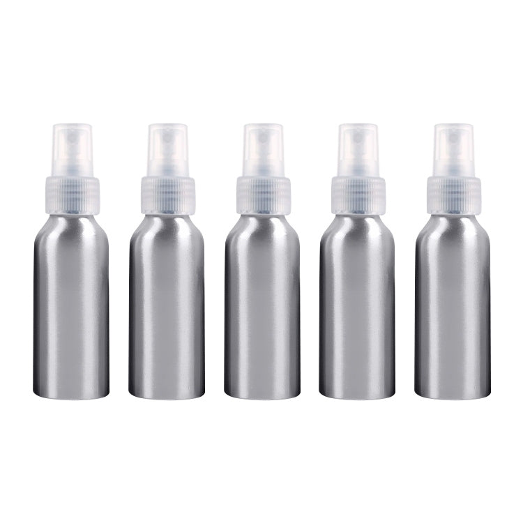 Bottiglia in alluminio con atomizzatori a nebbia fine in vetro ricaricabile, 100 ml, 100ml