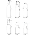 Bottiglia in alluminio con atomizzatori a nebbia fine in vetro ricaricabile, 100 ml, 100ml