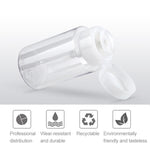 Contenitore per bottiglie di plastica vuote con erogatore a pompa per liquidi portatile, 100 ml, 100ml