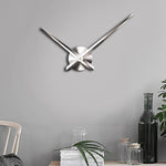 Decorazione creativa per l'home office con orologio da parete in acciaio inossidabile fai-da-te