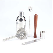 Set di strumenti per shaker per cocktail per vino 7 in 1 in acciaio inossidabile con borsa in tessuto, capacità: 550 ml, 550ml