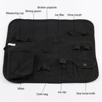 Set di strumenti per shaker per cocktail per vino in acciaio inossidabile 12 in 1 con borsa in tessuto, capacità: 550 ml, 550ml