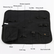 Set di strumenti per shaker per cocktail per vino 12 in 1 in acciaio inossidabile con borsa in tessuto, capacità: 750 ml, 750ml