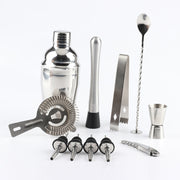 Set di strumenti per shaker per cocktail da vino in acciaio inossidabile 12 in 1 con borsa in tessuto, Boston 800600M, Boston 800600M