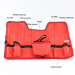 Set di strumenti per shaker per cocktail per vino 8 in 1 in acciaio inossidabile con borsa in tessuto, capacità: 550 ml, 550ml