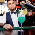 Set di strumenti per shaker per cocktail 18 in 1 con supporto in acrilico, capacità: 350 ml, 350ml