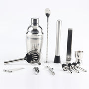 Set di strumenti per shaker per cocktail 18 in 1 con supporto in acrilico, capacità: 750 ml, 750ml