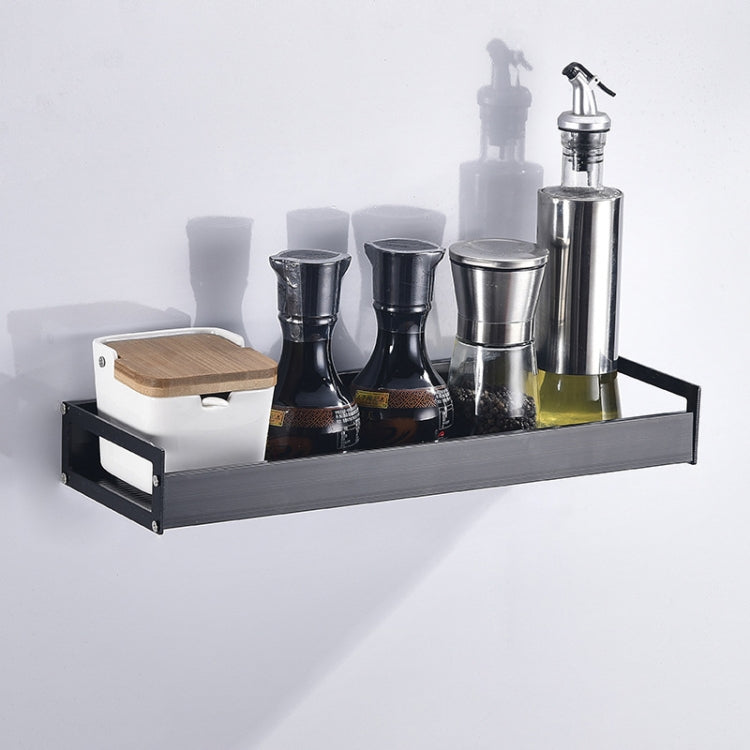 Portaoggetti da parete multifunzione da cucina da 40 cm, 40cm(Black)