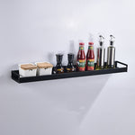 Portaoggetti per condimenti da parete multifunzione da cucina da 60 cm, 60cm(Black)