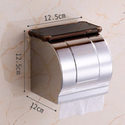 Porta rotolo di asciugamani di carta impermeabile a luce brillante montato a parete in acciaio inossidabile K8 304, K8