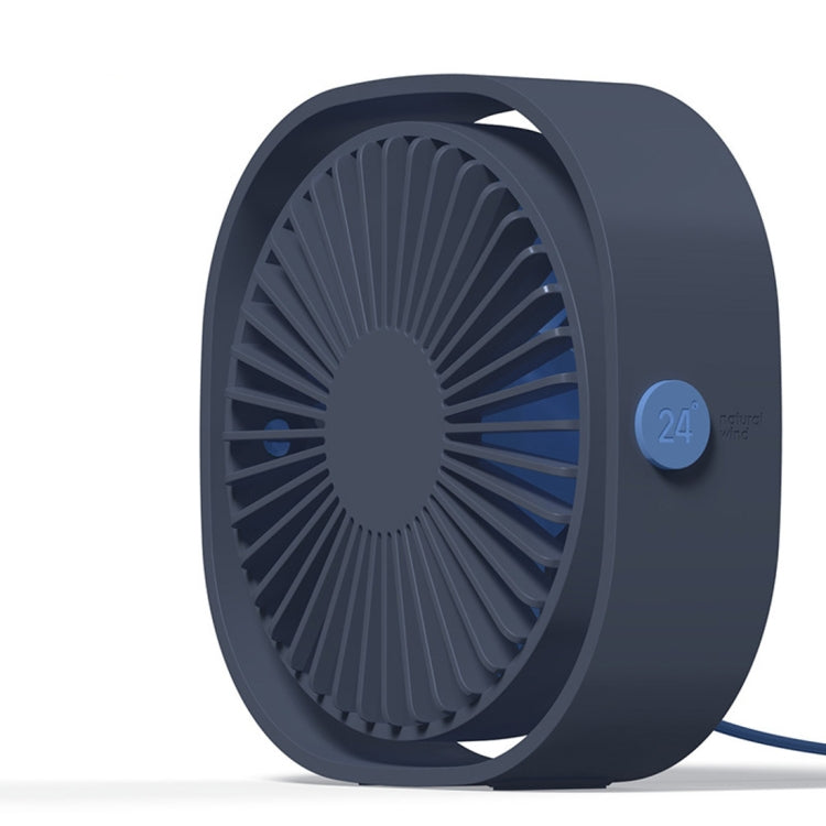 Ventola da tavolo mini USB con rotazione a 360 gradi e 3 velocità, Desktop Fan