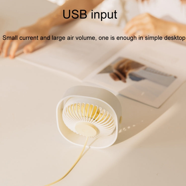 Mini USB Table Fan with 360 Degree Rotation and 3 Speeds, Desktop Fan