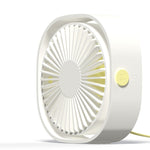 Ventola da tavolo mini USB con rotazione a 360 gradi e 3 velocità, Desktop Fan
