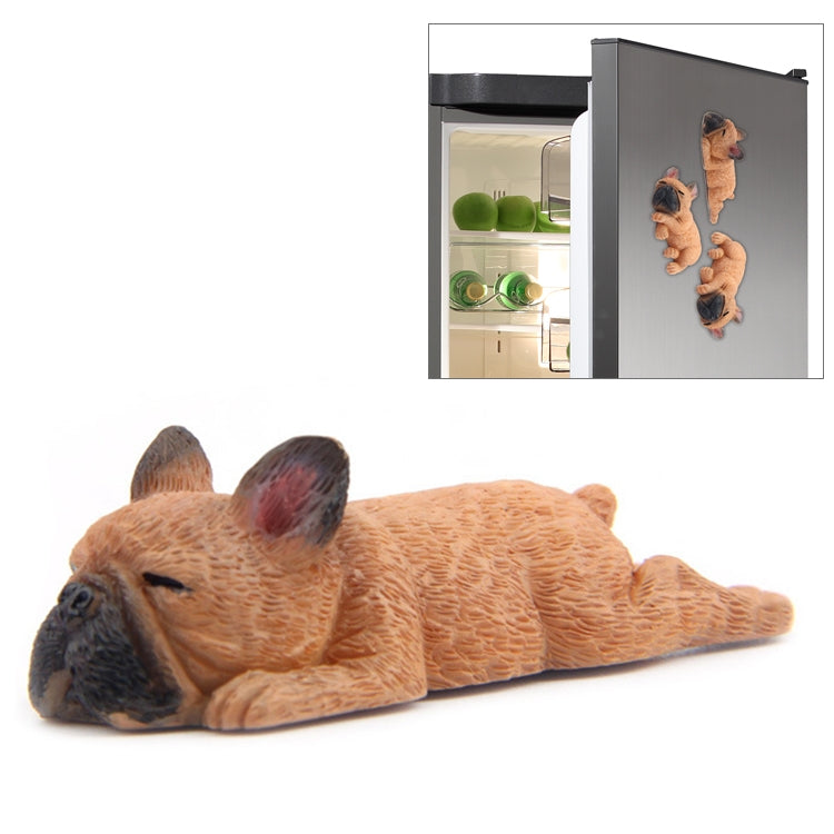 Decorazione per la casa Lovely Rrunk on Sleep Pasta per frigorifero con fibbia magnetica 3D Bulldog francese, French Bulldog  Magnetic