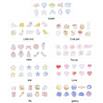 10 confezioni adesivi creativi in PVC impermeabile