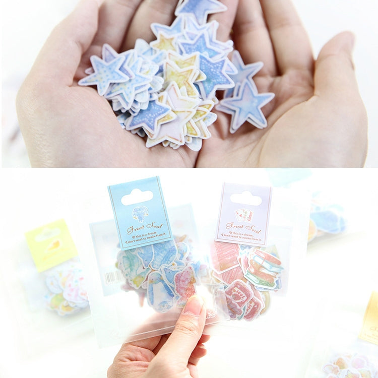 10 confezioni di adesivi creativi in PVC impermeabile, album fai da te, diario, acquerello, adesivo decorativo, consegna casuale, PVC Sticker