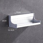 Scaffale portacondimenti in alluminio a parete per punzonatura da cucina multifunzione da 30 cm, 30cm Punching