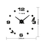 Orologio da parete specchio acrilico 3D silenzioso 100x100 cm