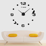 Orologio da parete specchio acrilico 3D silenzioso 100x100 cm