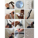 Orologio da parete specchio acrilico 3D silenzioso 100x100 cm
