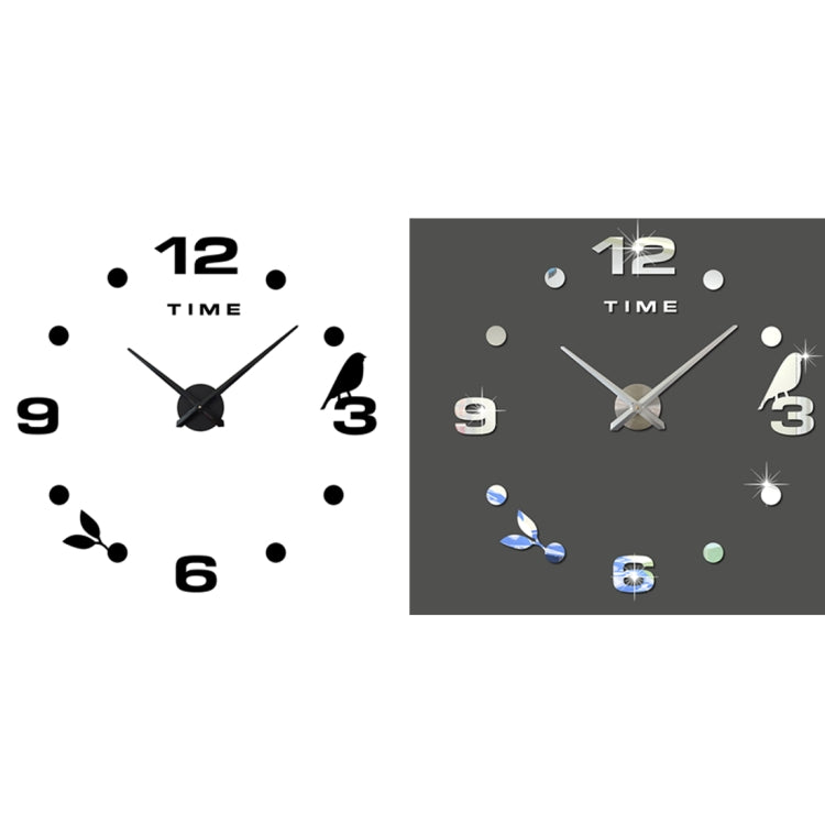Orologio da parete specchio acrilico 3D silenzioso 100x100 cm