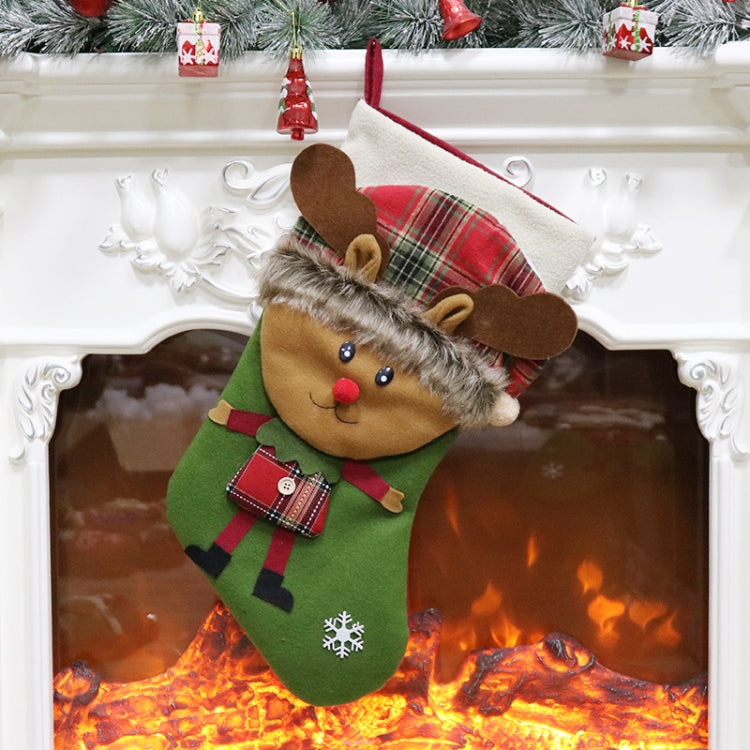 Ciondolo per borsa regalo con decorazione natalizia, Elk, Snowman, Santa Claus