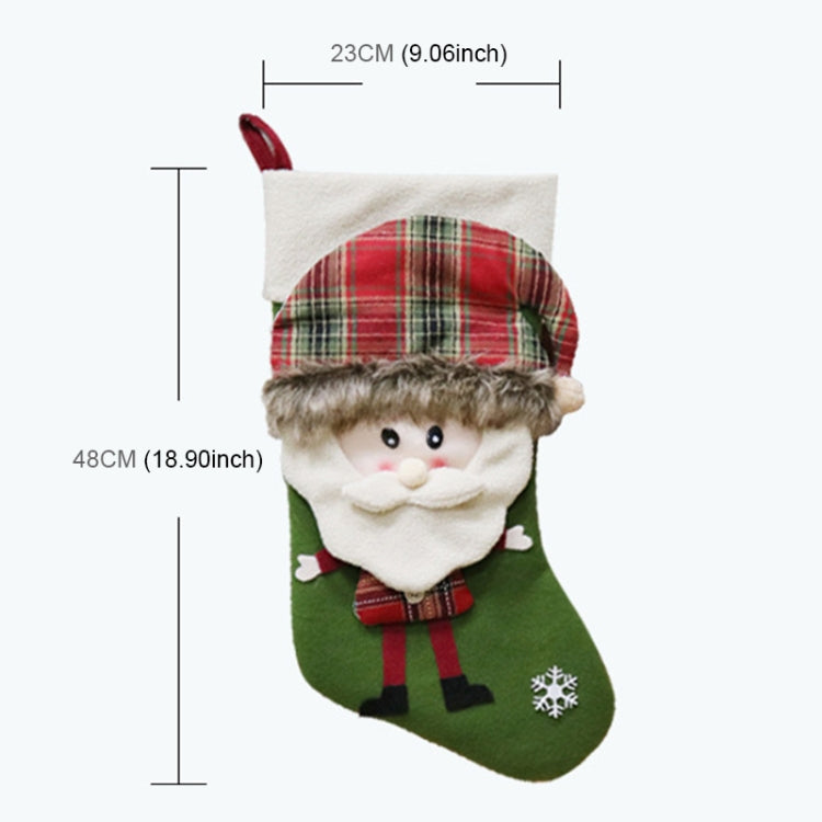 Ciondolo per borsa regalo con decorazione natalizia, Elk, Snowman, Santa Claus