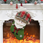 Ciondolo per borsa regalo con decorazione natalizia, Elk, Snowman, Santa Claus