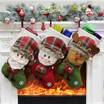 Ciondolo per borsa regalo con decorazione natalizia, Elk, Snowman, Santa Claus