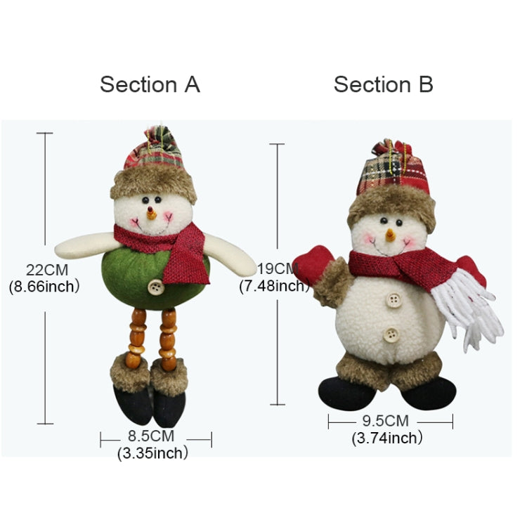 Ciondolo natalizio per bambola di peluche 19x8x1,5 cm