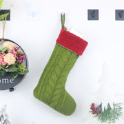 CX20221 Borsa regalo per calzini natalizi in lana lavorata a maglia Decorazione pendente per albero di Natale