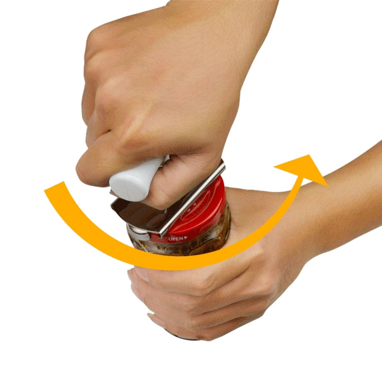 Attrezzo da cucina per rimuovere il coperchio della guarnizione dell'apriscatole in acciaio inossidabile senza sforzo, Opener 1