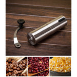 Macinacaffè manuale a manovella in acciaio inossidabile con macina conica portatile, capacità: 40 g, Stainless Steel Capacity: 40g