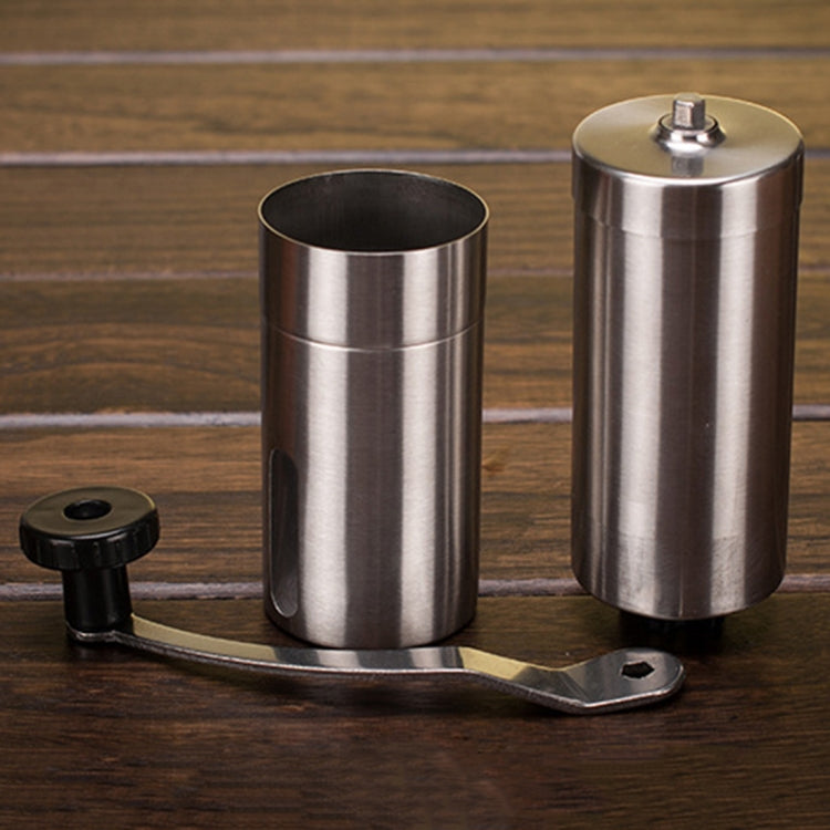 Macinacaffè manuale a manovella in acciaio inossidabile con macina conica portatile, capacità: 40 g, Stainless Steel Capacity: 40g