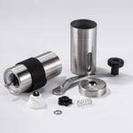 Macinacaffè manuale in acciaio inox con macina conica 30g